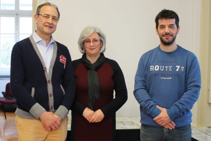 Nuno Berardo, Cristina Faria e Rui Lopes na apresentação do concurso