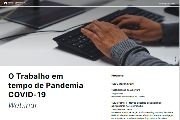 Webinar sobre trabalho em tempo de Pandemia